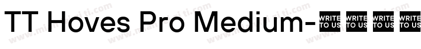TT Hoves Pro Medium字体转换